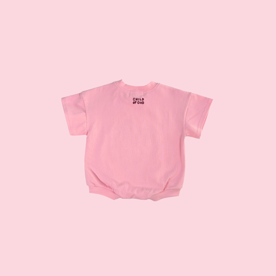 God is love romper - Pink