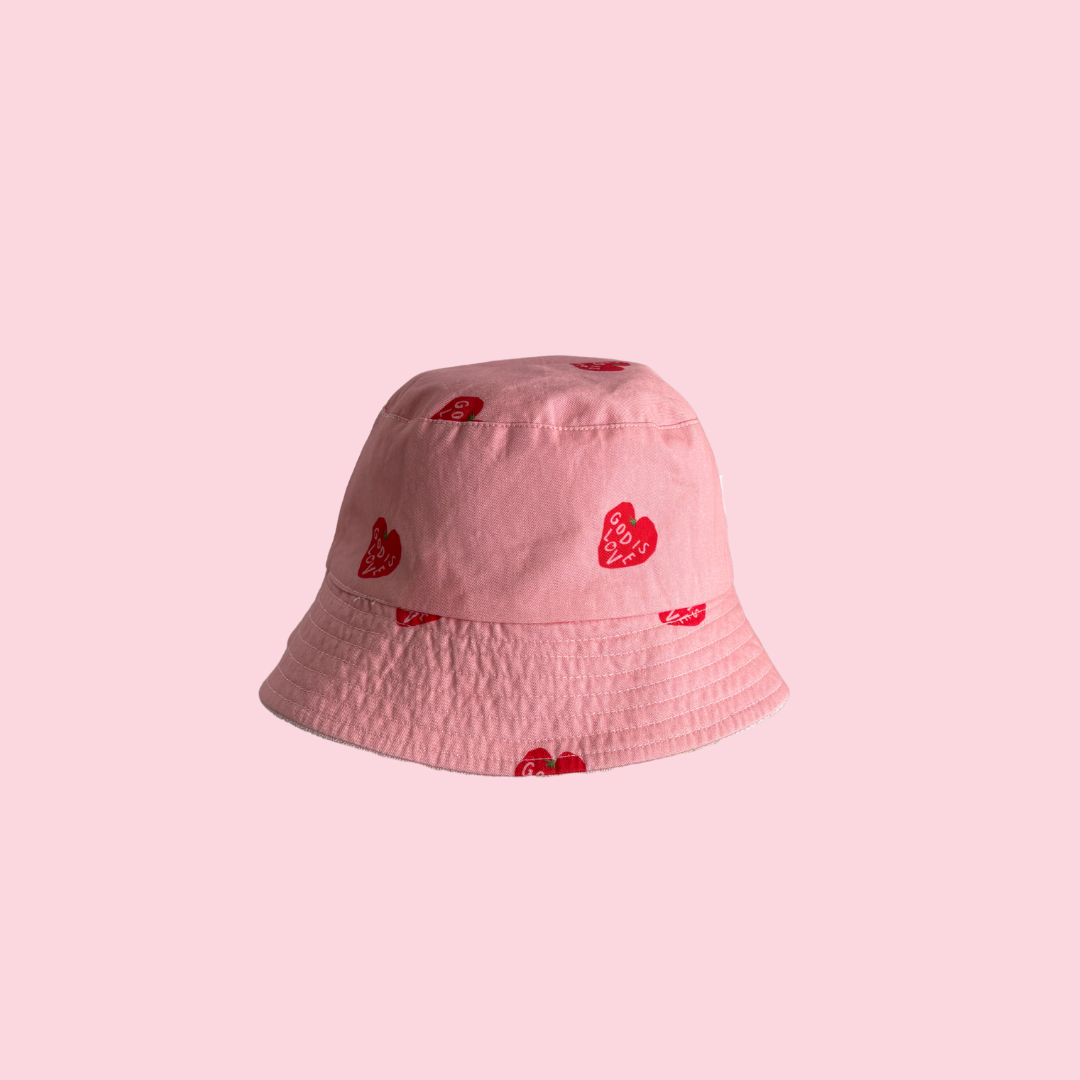 God is love reversible bucket hat