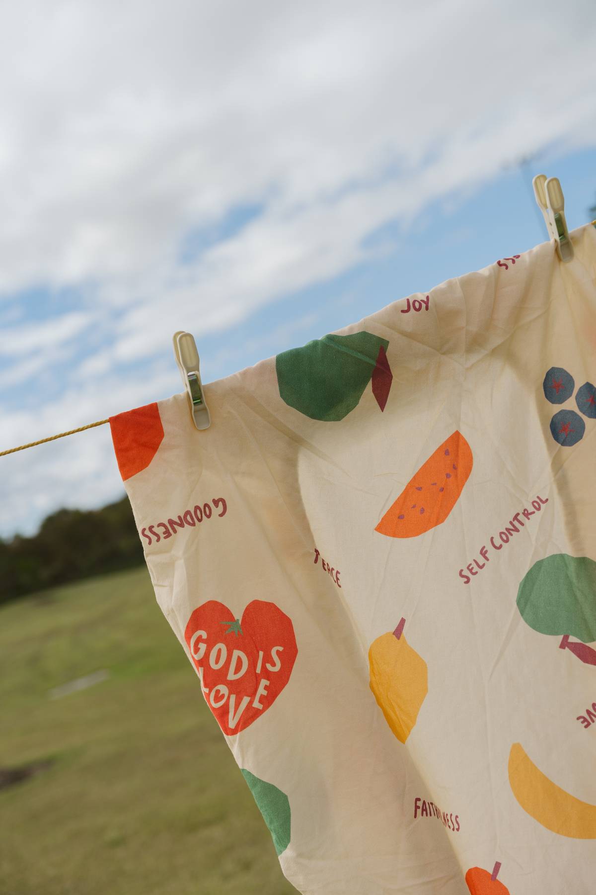 Fruit Of The Spirit Organic Washed Cotton COT SHEET