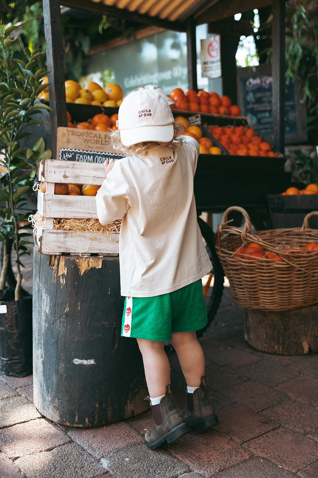 God is Love Shorts Green