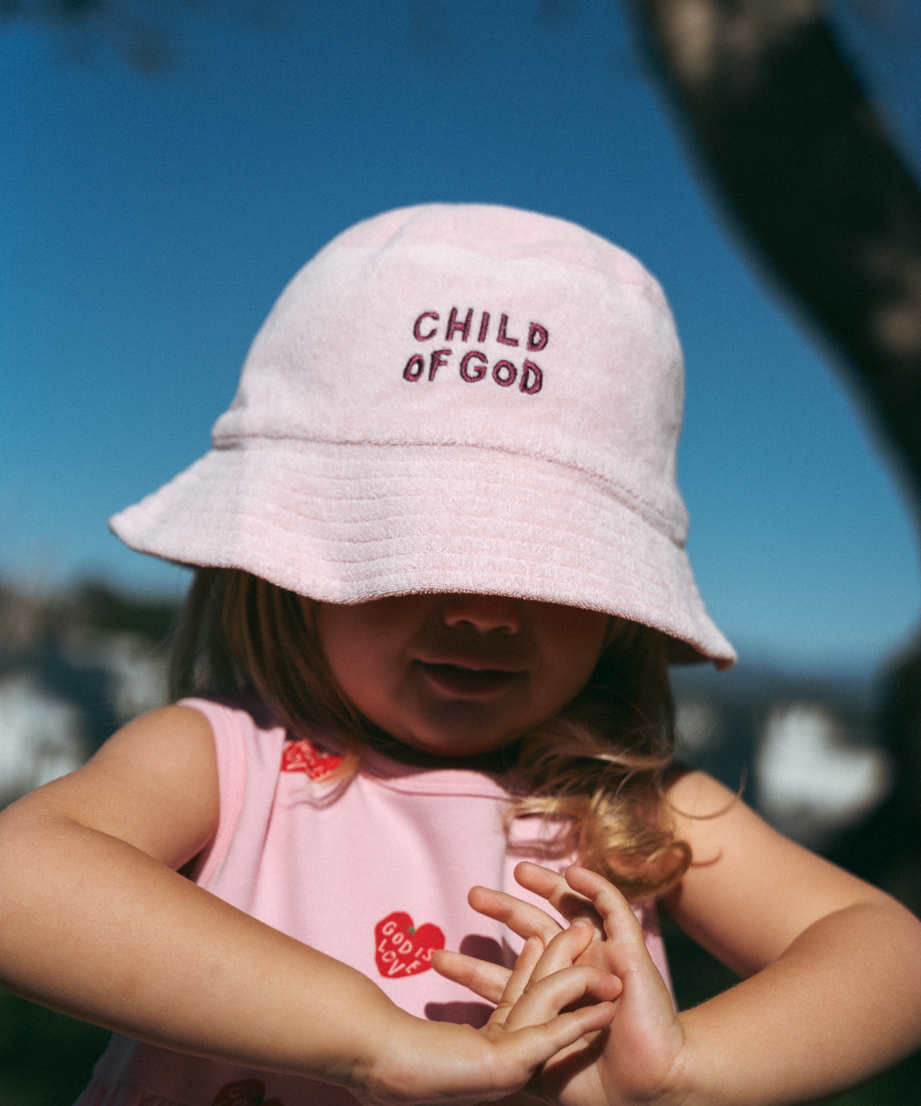 God is love reversible bucket hat