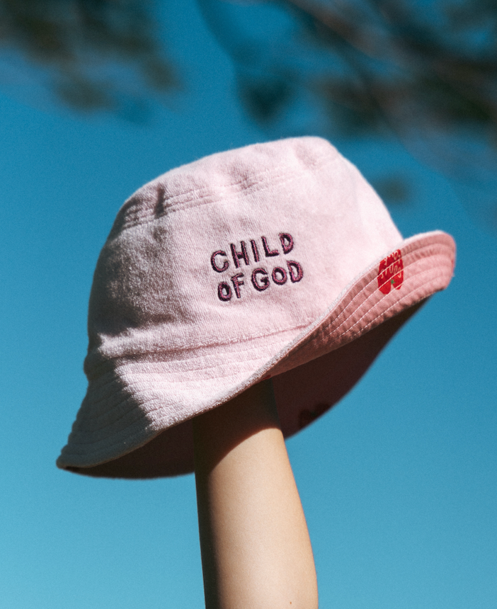 God is love reversible bucket hat