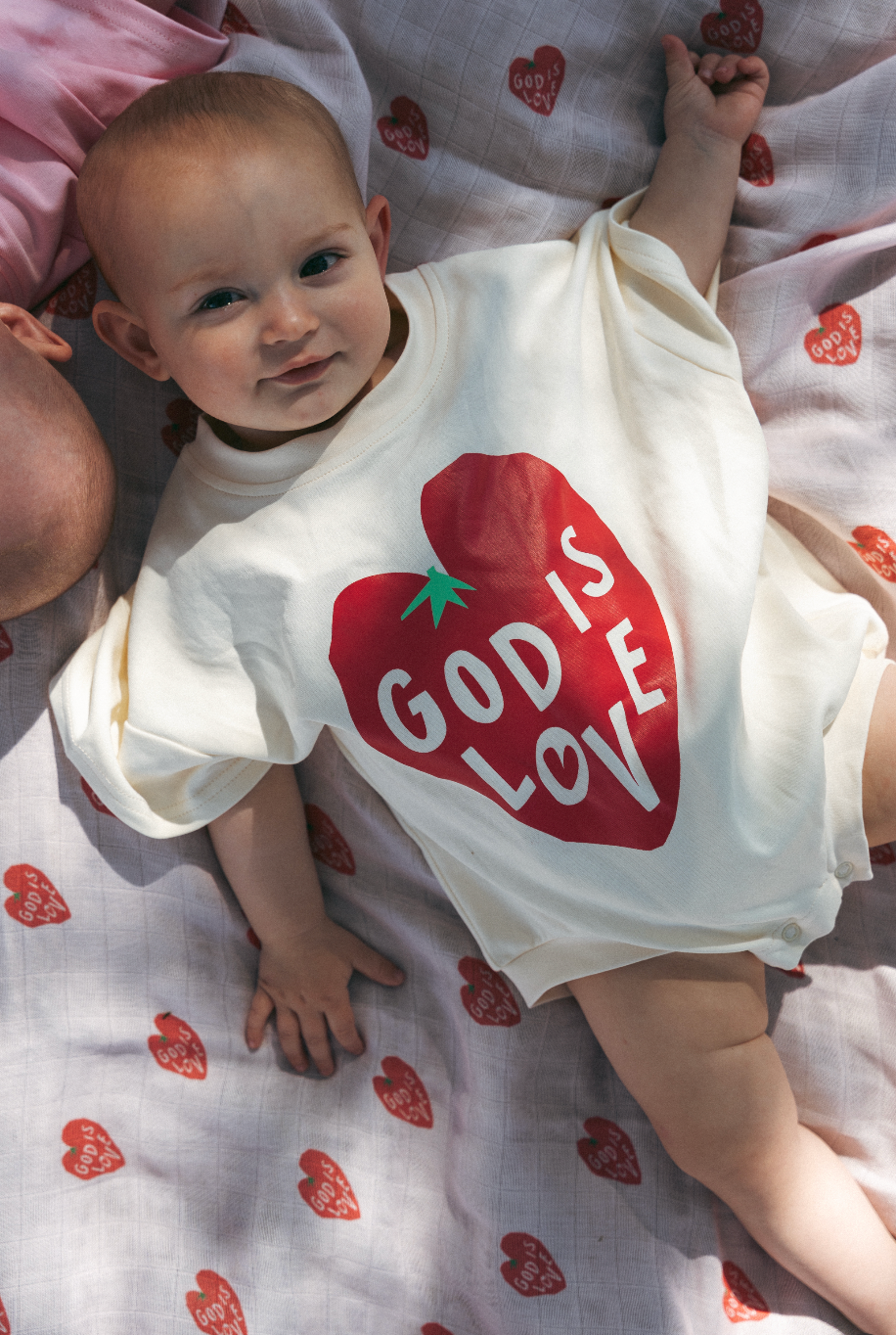 God is love romper - Butter