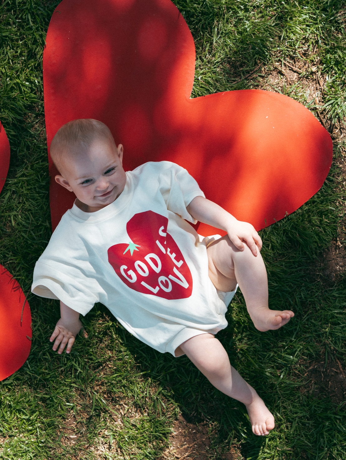 God is love romper - Butter