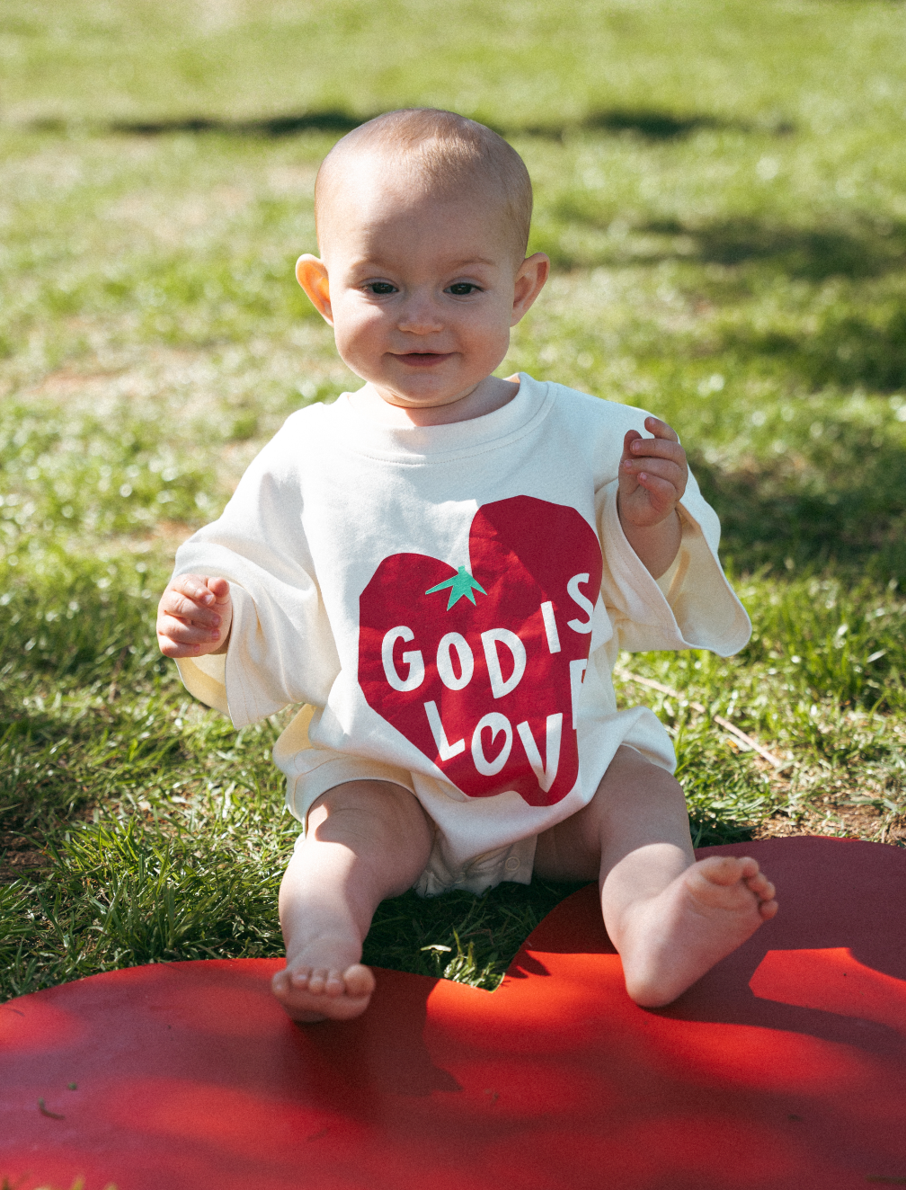 God is love romper - Butter